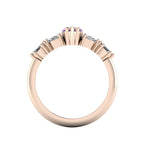Maisie Marquise Violet Sapphire & Diamond Ring in 18ct Rose Gold