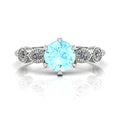 milena aquamarine and diamond engagement ring