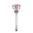 Milena - Pink Sapphire  & Diamonds - White Gold