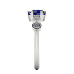 milena sapphire and diamond engagement ring side view