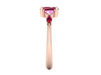 Maisie Oval Ruby & Pink Sapphire Ring in 18ct Rose Gold