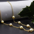 Pearl and Gold Chain Necklace