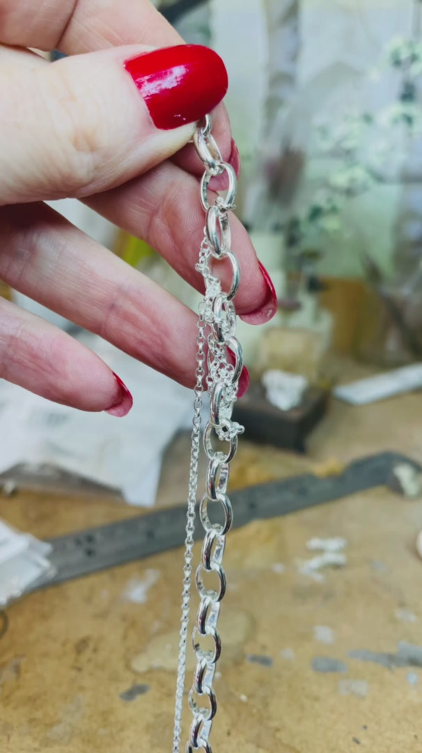 Chain Reaction - Multi Chain - Chunky Handmade Silver Necklace