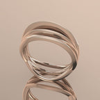 Infinity Armour Ring in 18ct Rose Gold