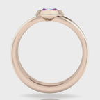 Infinity Marquise Pink Sapphire Ring in 18ct Rose Gold
