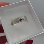 Rivda sapphire and diamond ring presented in luxury Nude Jewellery gift box