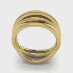 Infinity Armour Ring in 18ct Yellow Gold