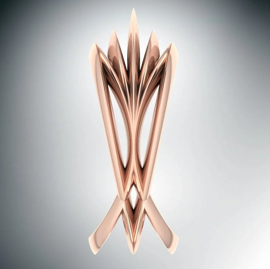Infinity Armour Ring in 18ct Rose Gold