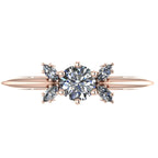 Flutterby: Lab-Grown Diamond Butterfly Ring in Rose Gold