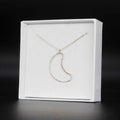 Silver Crescent Moon Pendant