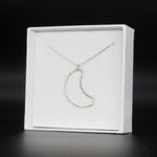 Silver Crescent Moon Pendant
