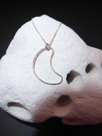 Silver Crescent Moon Pendant