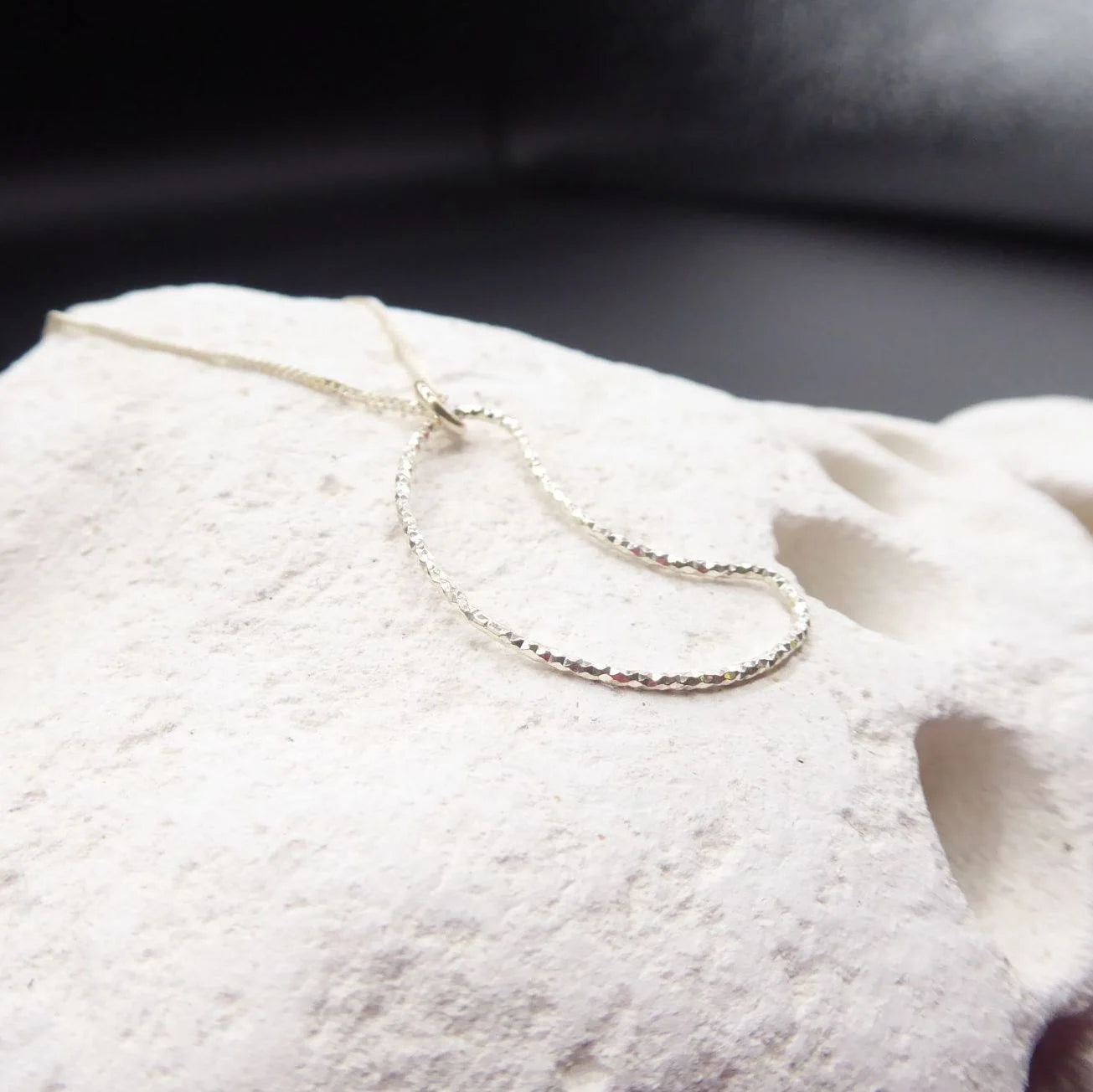 Silver Crescent Moon Pendant