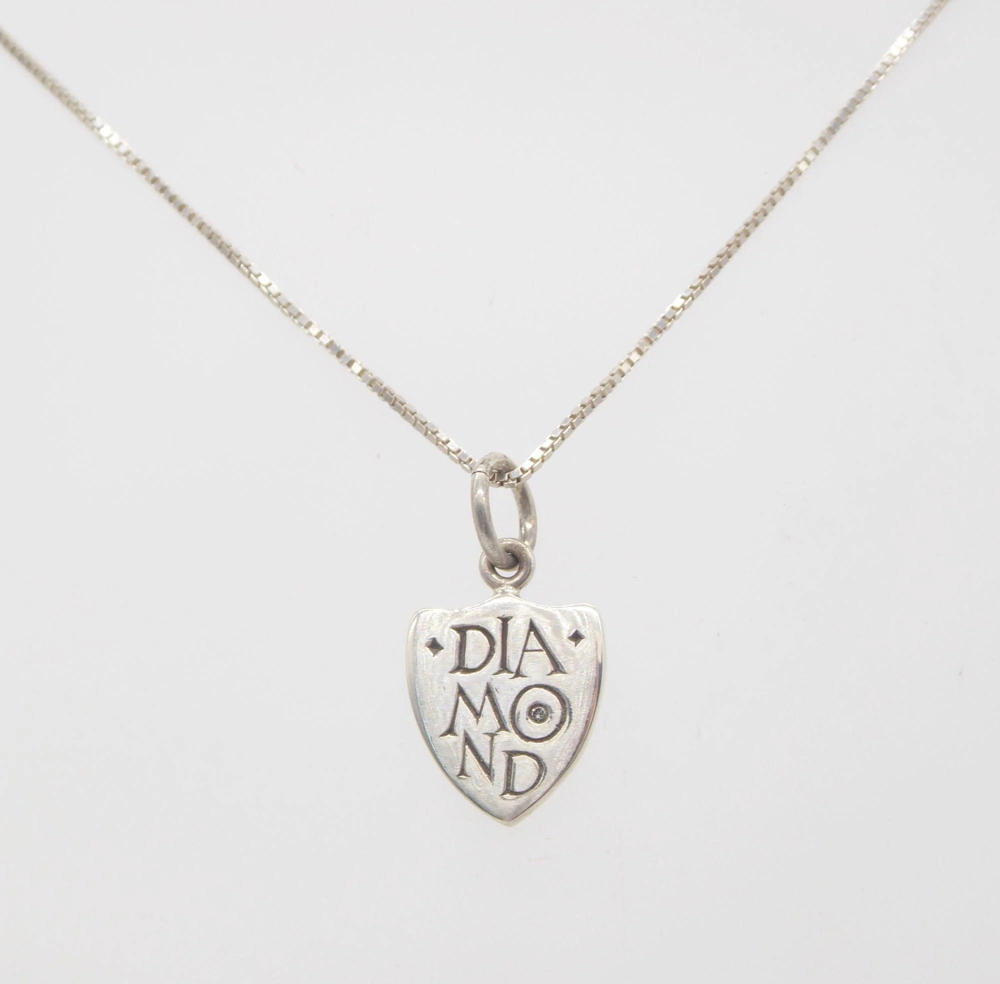 Silver Diamond Pendant