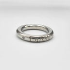 Silver Diamond Handmade Ring