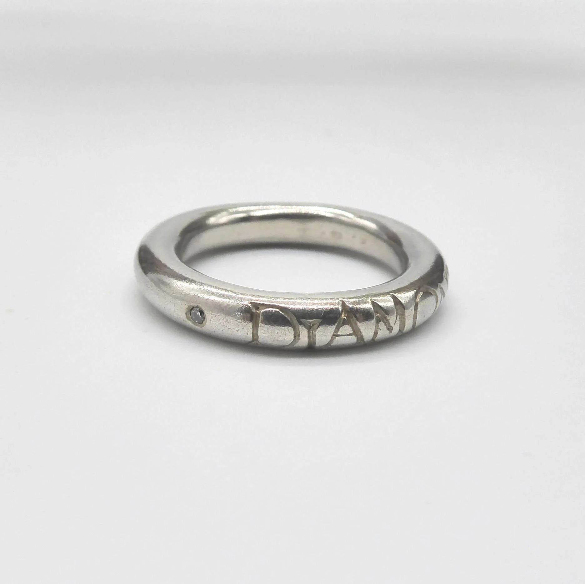 Silver Diamond Handmade Ring