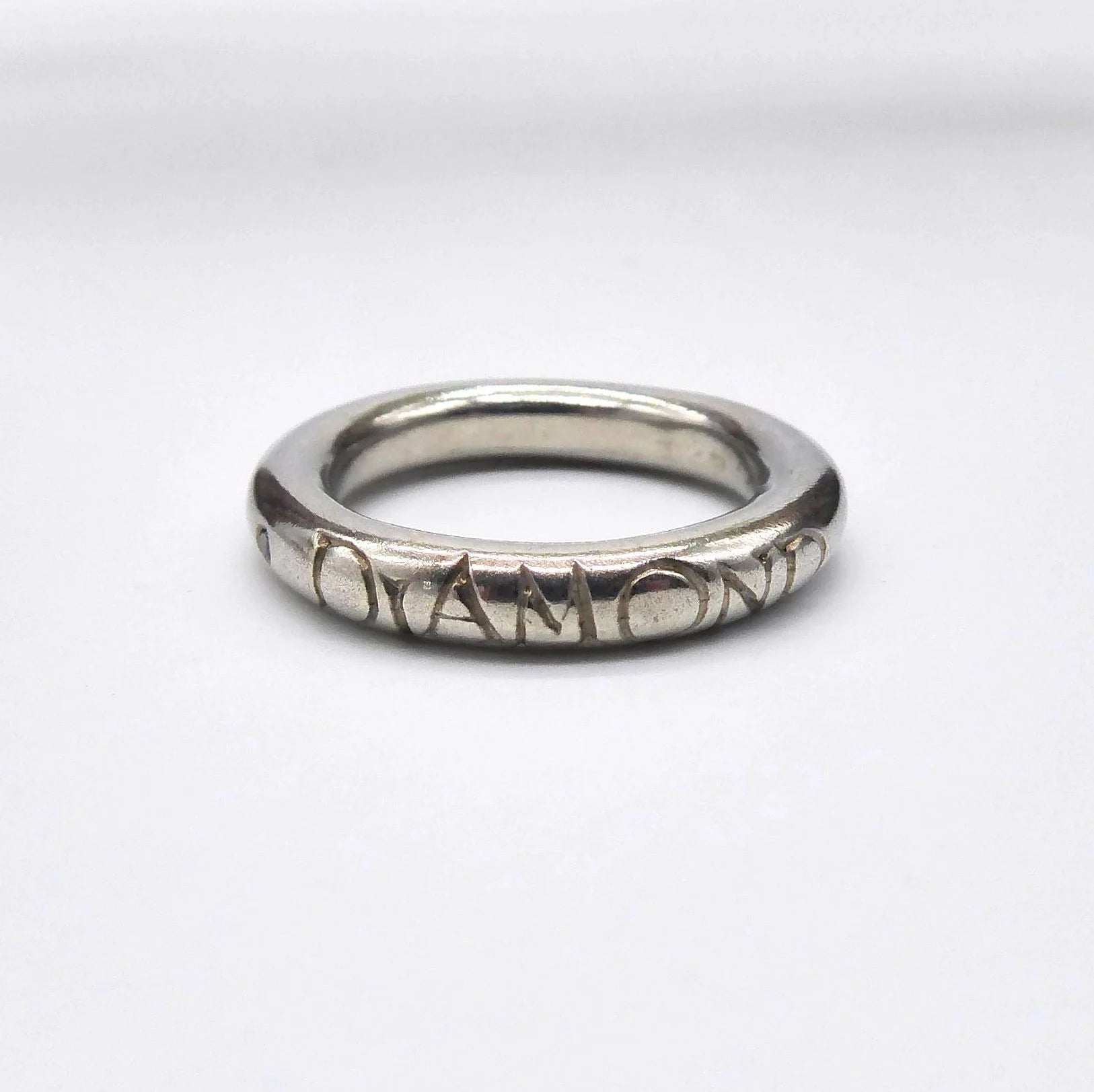 Silver Diamond Handmade Ring