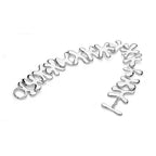 Silver Splat bracelet with a unique design on a white background