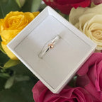 The Solis Original Ring | Polished Recycled Silver & 9ct Rose Gold