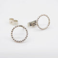 Small Alto Micro Alternative Silver Hoops (9mm)