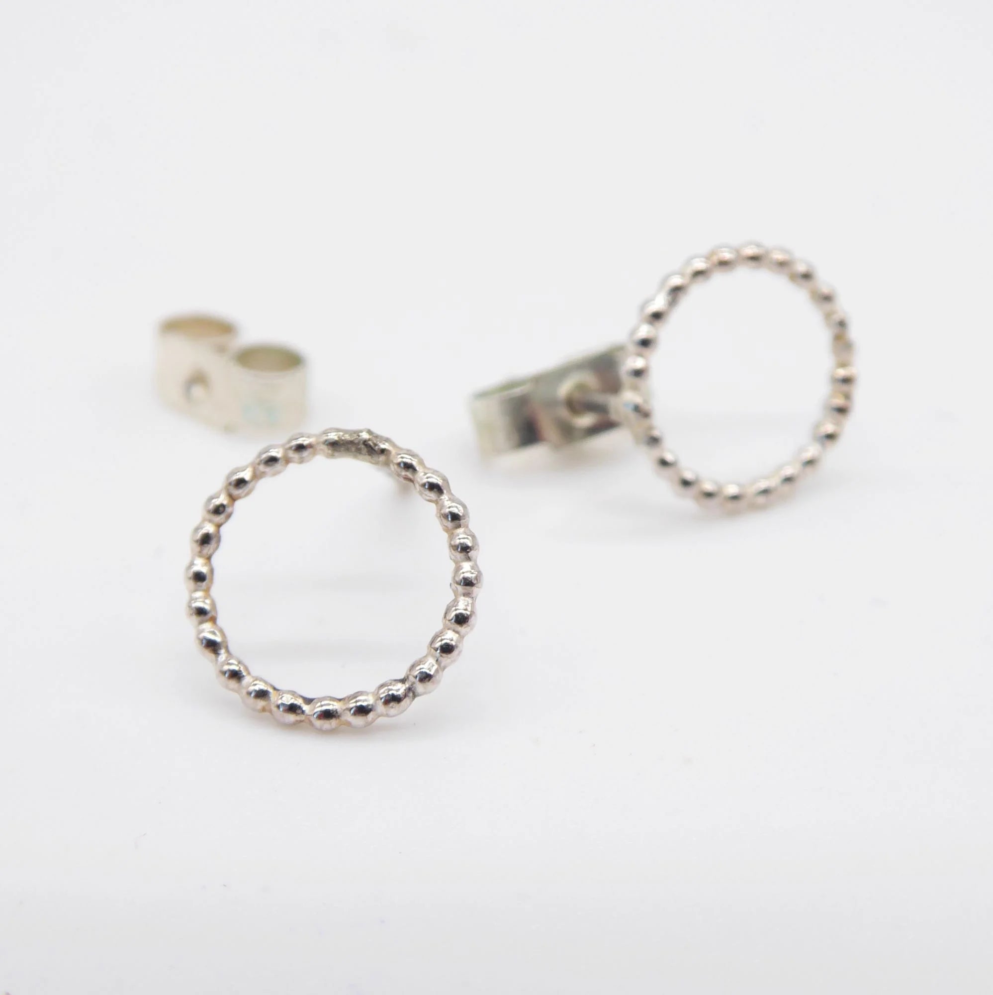 Small Alto Micro Alternative Silver Hoops (9mm)