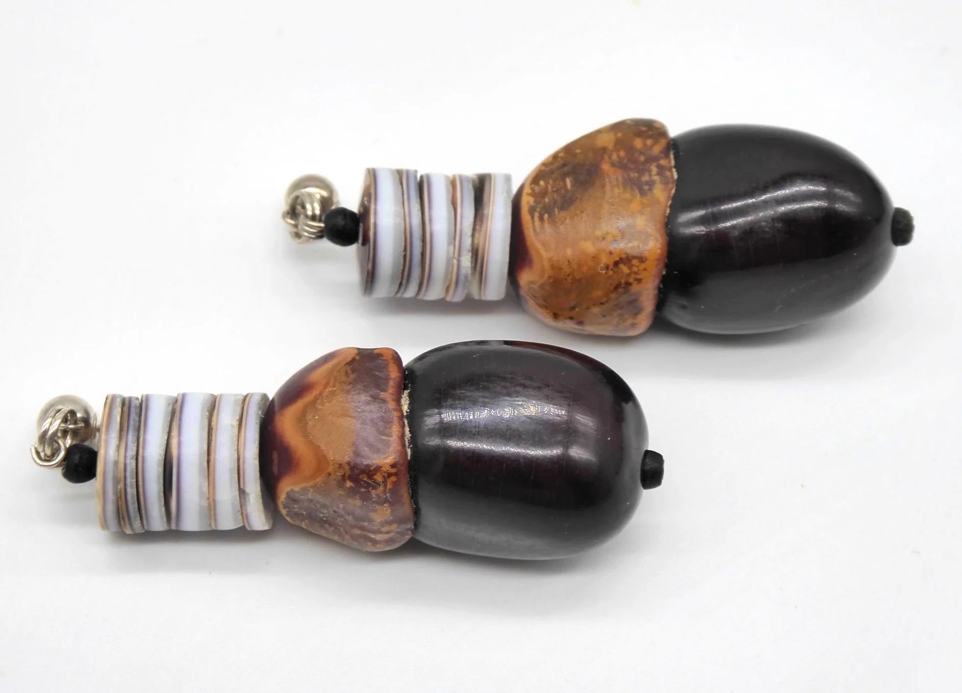 Seed & Ceramic Earrings