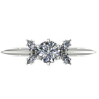 Flutterby: Lab-Grown Diamond Butterfly Ring in Platinum & White Gold