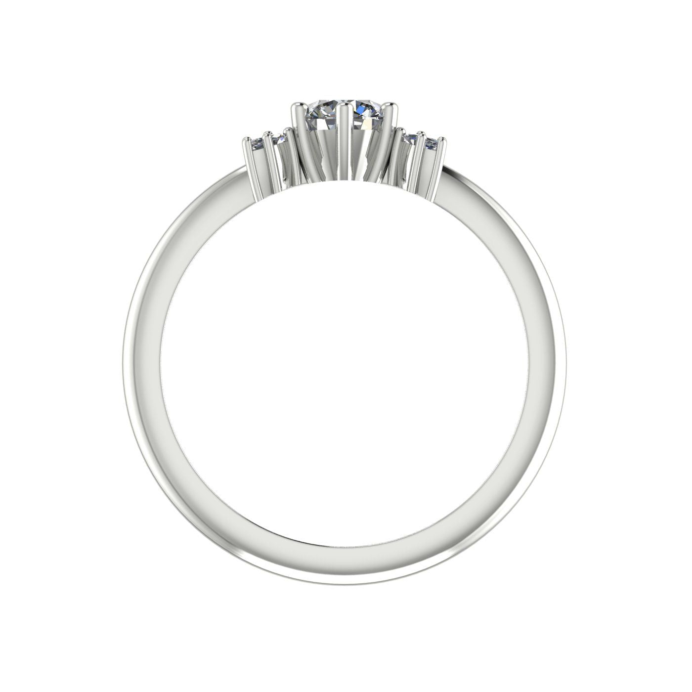 Flutterby: Lab-Grown Diamond Butterfly Ring in Platinum & White Gold