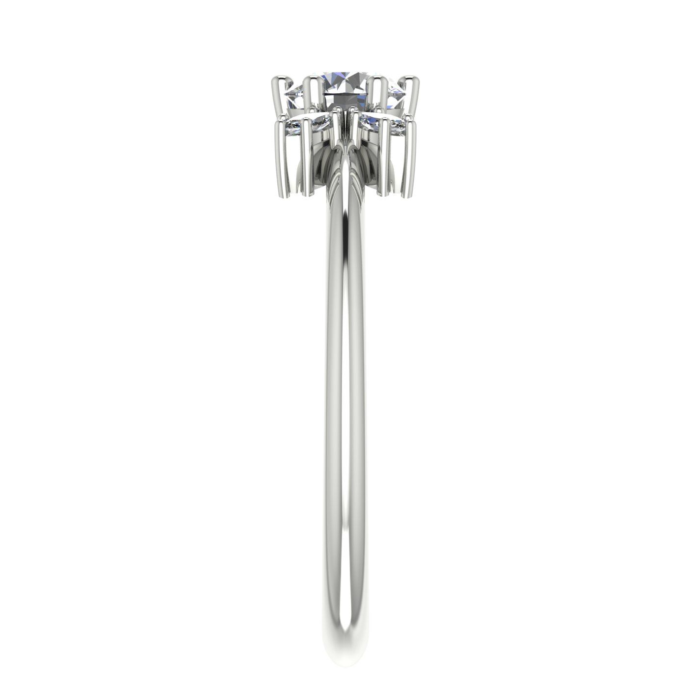 Flutterby: Lab-Grown Diamond Butterfly Ring in Platinum & White Gold