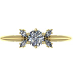 Flutterby: Lab-Grown Diamond Butterfly Ring in Yellow Gold